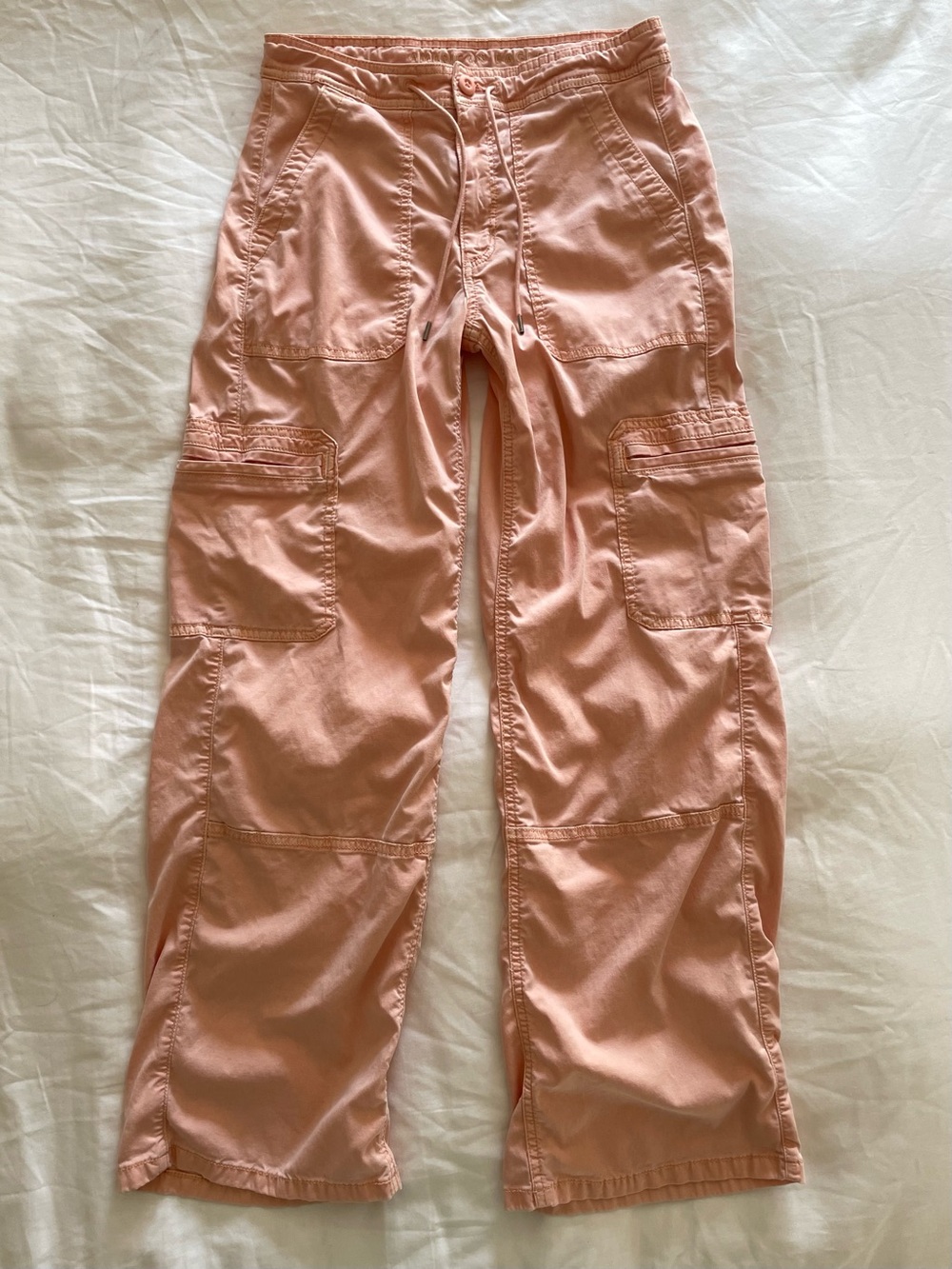 AE Dreamy Drape Stretch Cargo Super-High-Waisted Baggy Wide-Leg Pant Size 4
